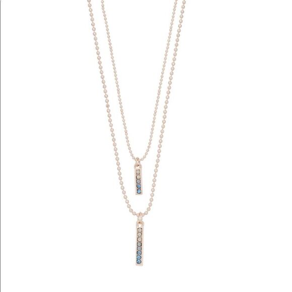 Lauren Conrad Stick Pendant Double Strand Necklace - Picture 1 of 1